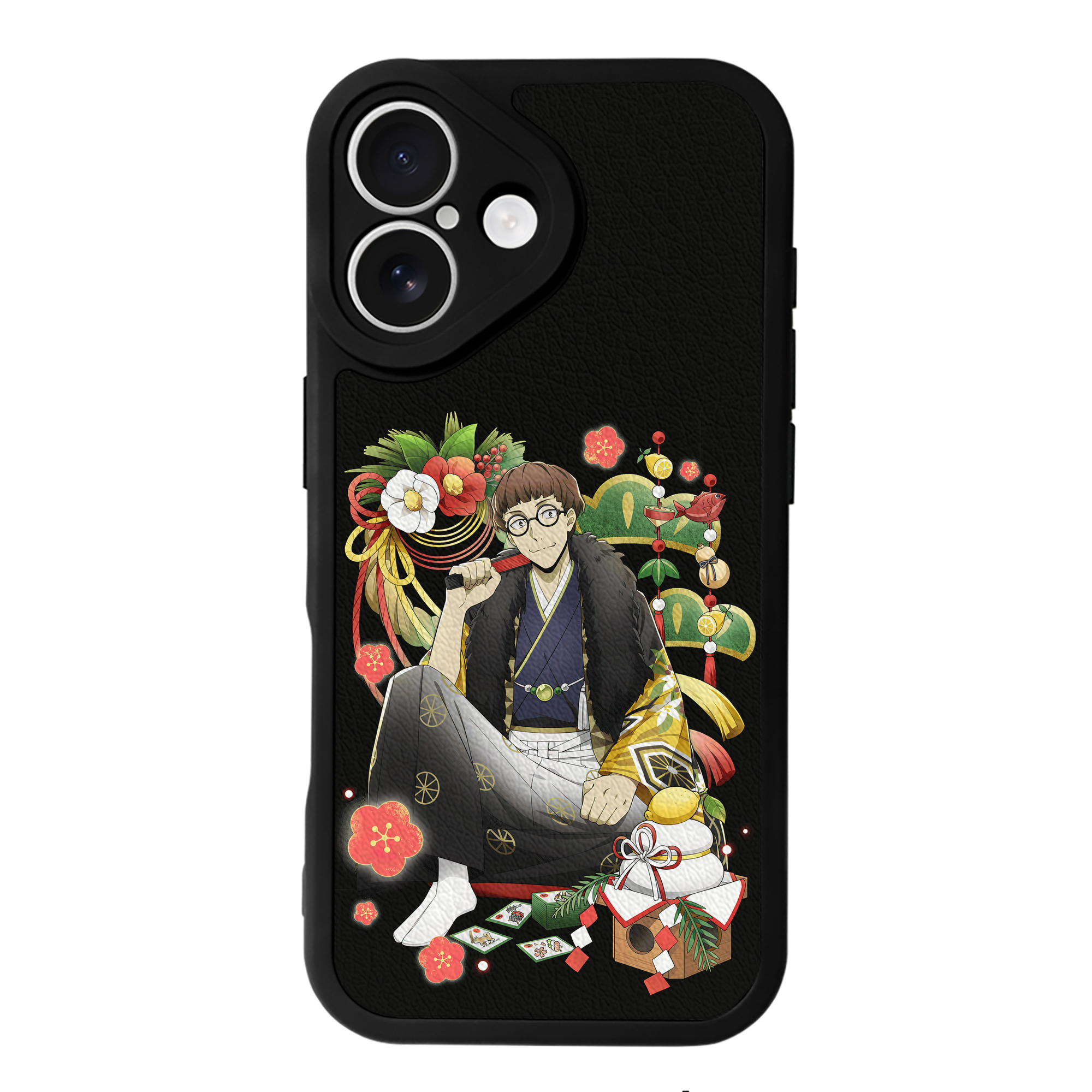 （画像用） 文豪ストレイドッグス Bungo Stray Dogs 【iPhone 16シリーズ対応】シリコンスマホケース（レザー調） 材質：シリコン